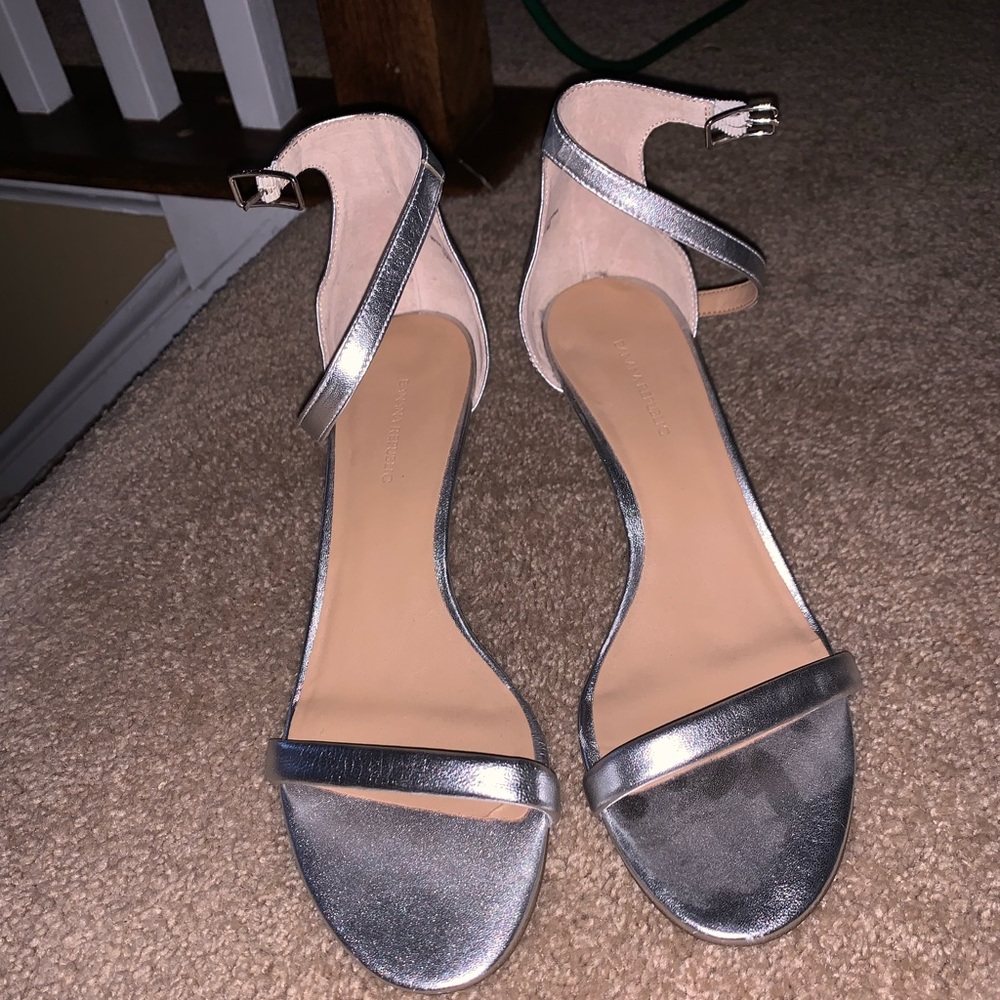 Banana republic silver heels
